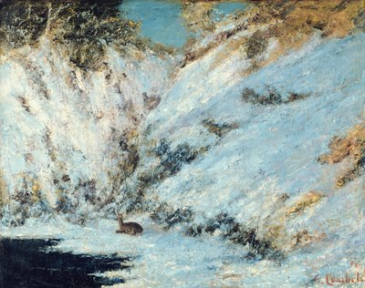 Paisaje nevado, 1866 de Gustave Courbet